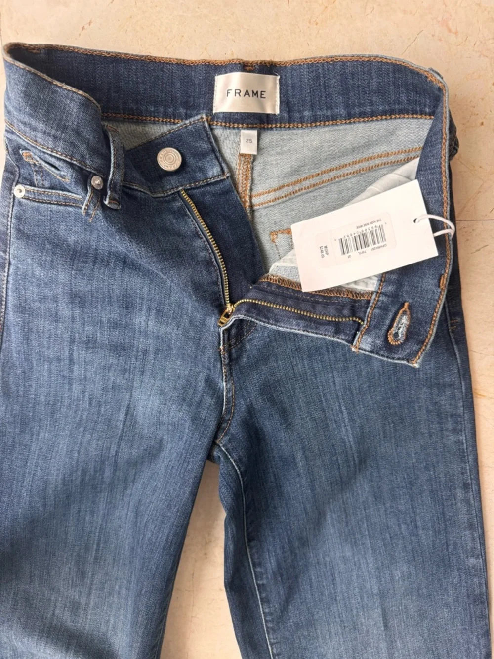 Frame Le Slim Palazzo Blue Jeans size 25 - Picture 9 of 13